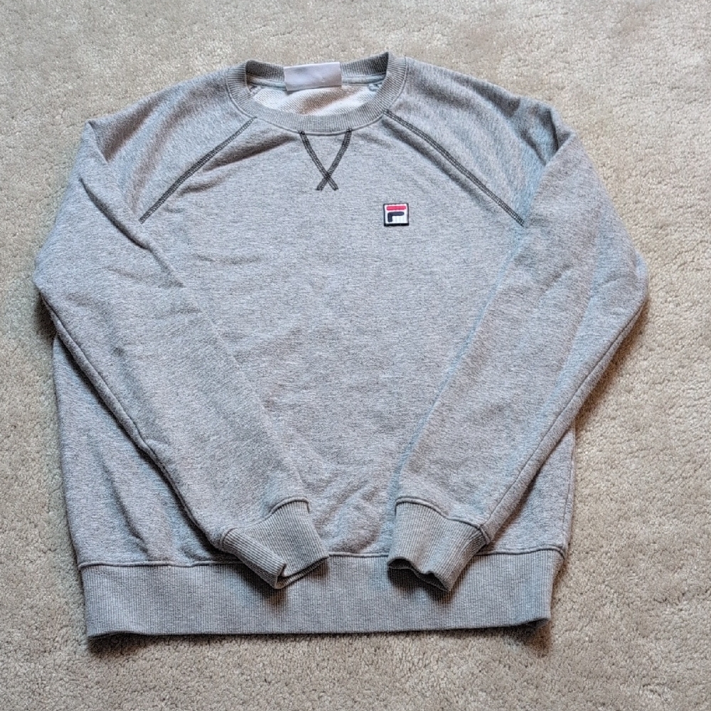 Fila Light Gray Crewneck Sweater